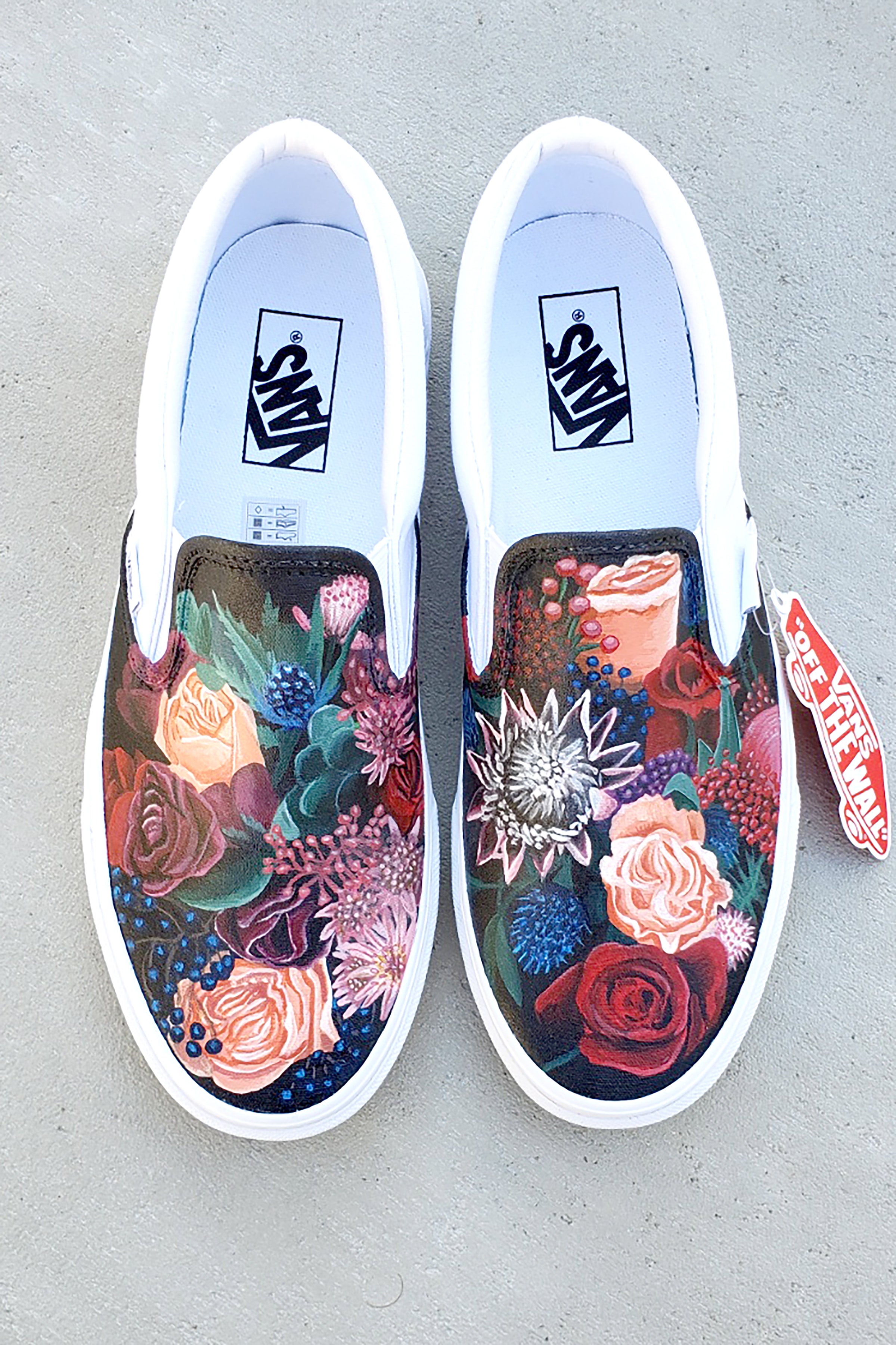 Hand Painted Vans Shoes Custom Order Little Kid Sizes Cassol